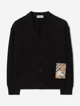 Burberry Boys Romie EKD Cardigan in Black