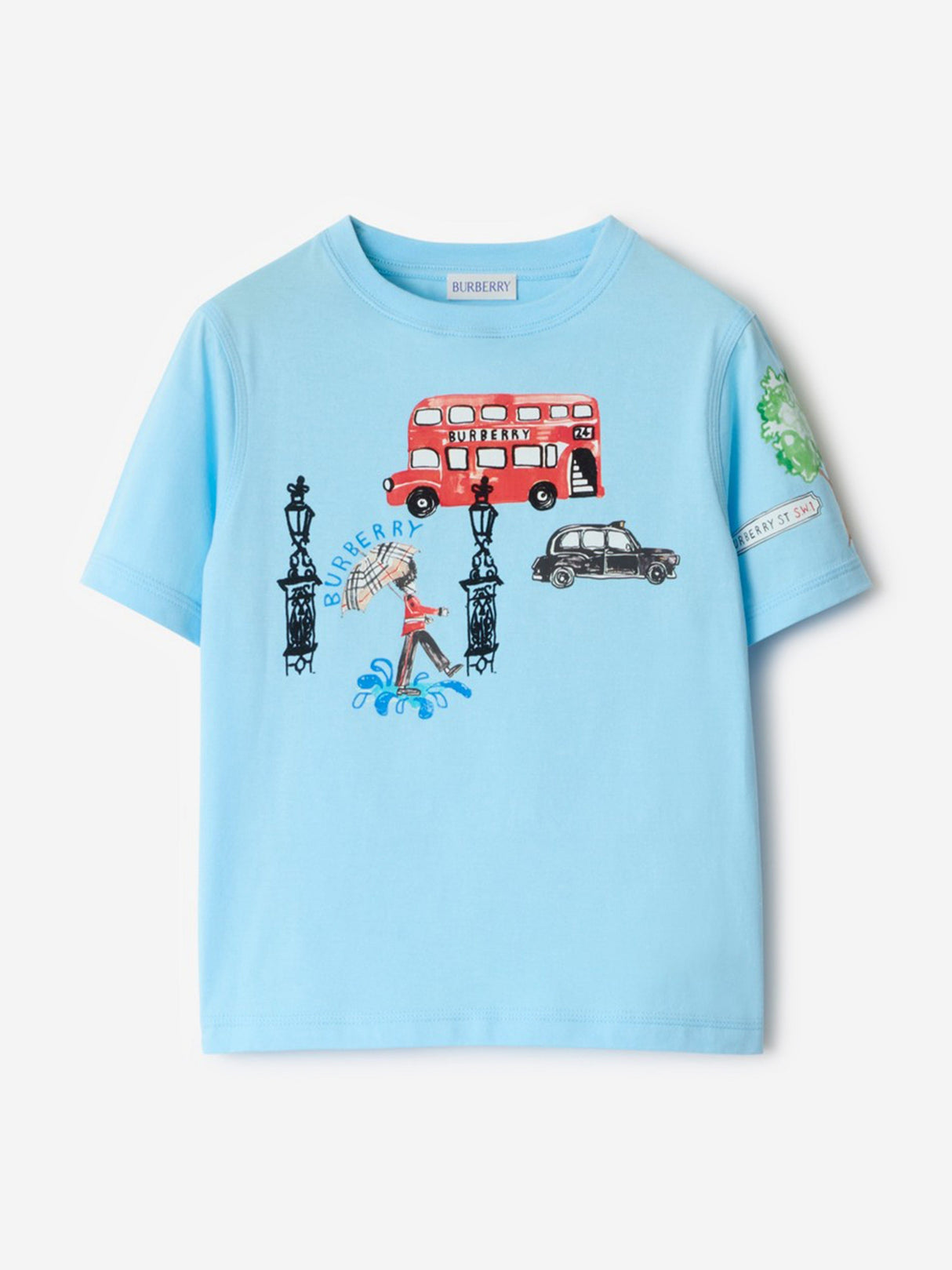 Burberry Boys Cedar London Icons T-Shirt in Blue