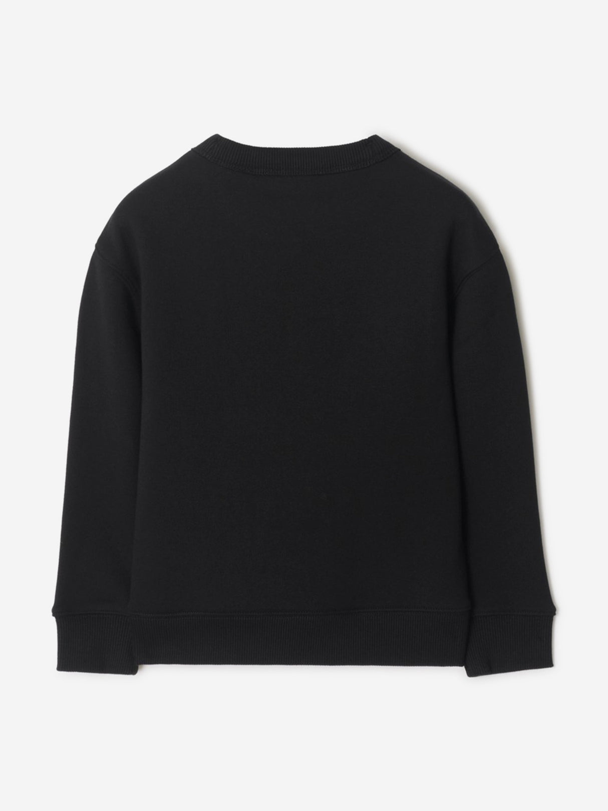 Burberry Boys Mathew EKD Check Cotton Sweatshirt in Black