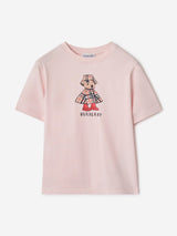 Burberry Girls Roxy Teddy Cape T-Shirt in Pink