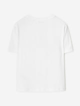 Burberry Boys Cedar Check EKD T-Shirt in White