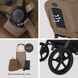 Silver Cross Breez Ultimate 360 Travel System Bundle, Maple