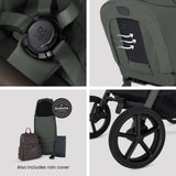 Silver Cross Breez Ultimate 360 Travel System Bundle, Pewter