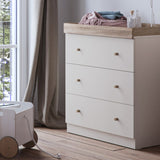 Little Acorn Burlington dresser Cashmere/Truffle