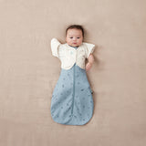 ergoPouch - Organic Short Sleeved Butterfly Sleep Swaddle Cardi - Oatmeal 0.2 TOG