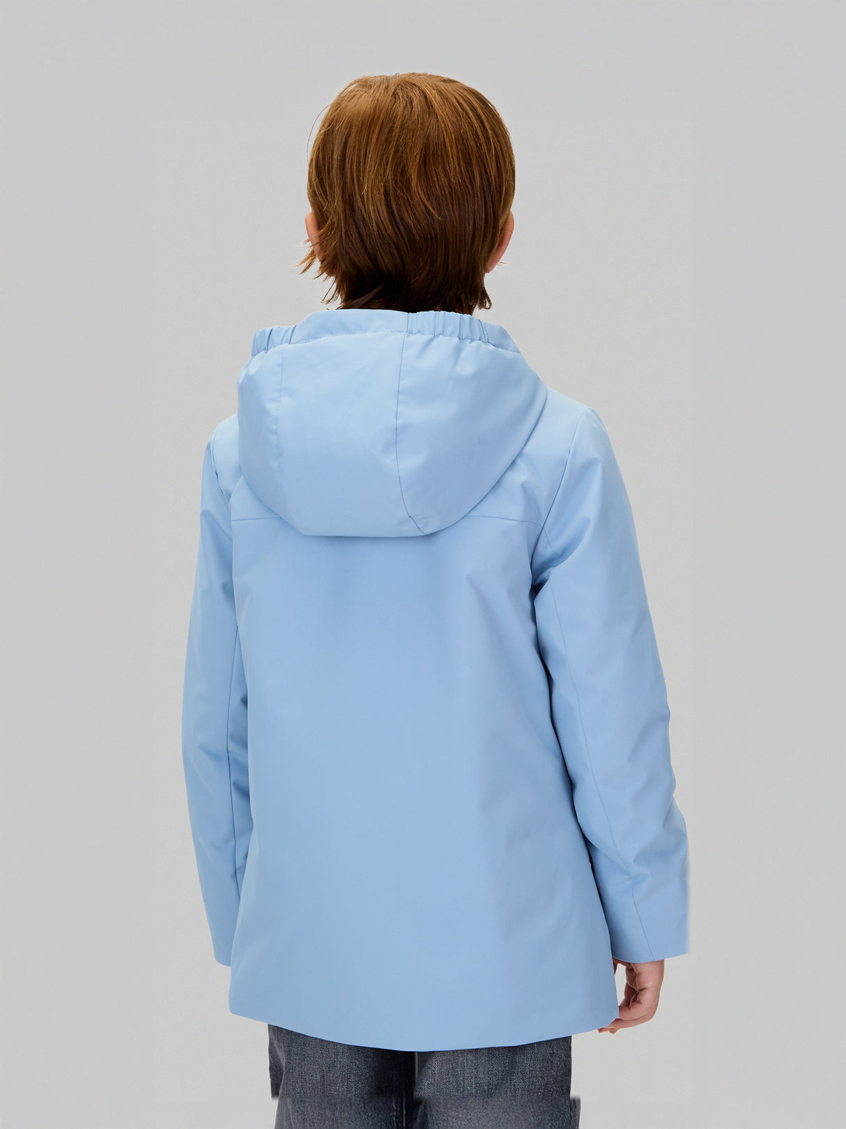 Calvin Klein Boys Nylon Technical Hooded Jacket in Blue