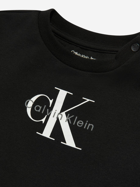 Calvin Klein Baby Monogram Tracksuit Gift Set in Black