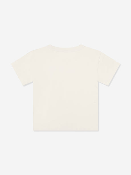 Calvin Klein Boys Light Monologo T-Shirt in Ivory