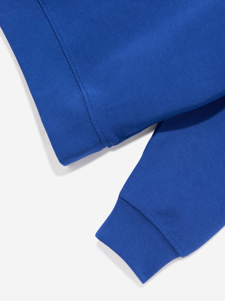 Calvin Klein Boys Light Monologo Hoodie in Blue