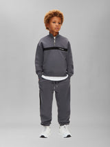 Calvin Klein Boys Half Zip Tape Tracksuit in Grey