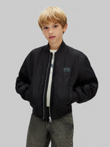 Calvin Klein Boys Quilted Bomber Jacket in Black
