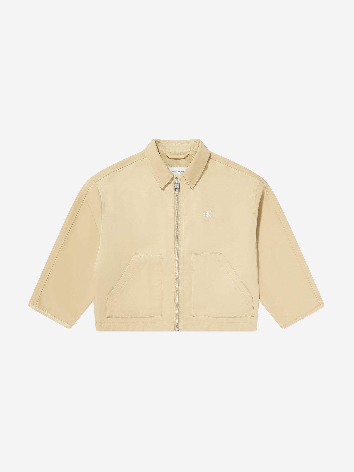 Calvin Klein Boys Workwear Jacket in Beige