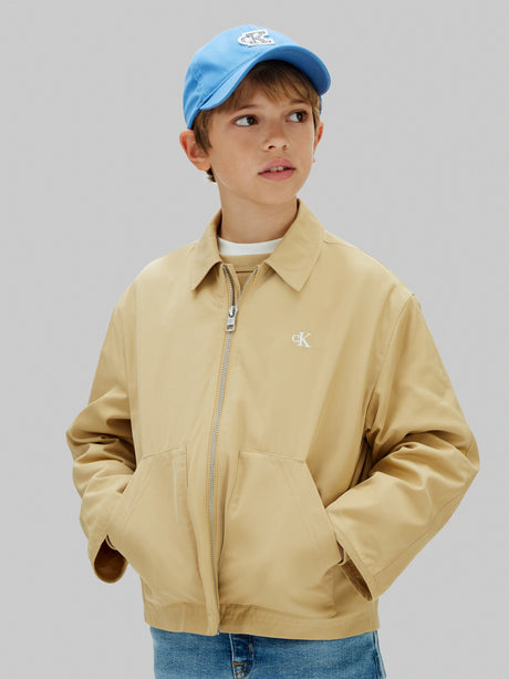 Calvin Klein Boys Workwear Jacket in Beige