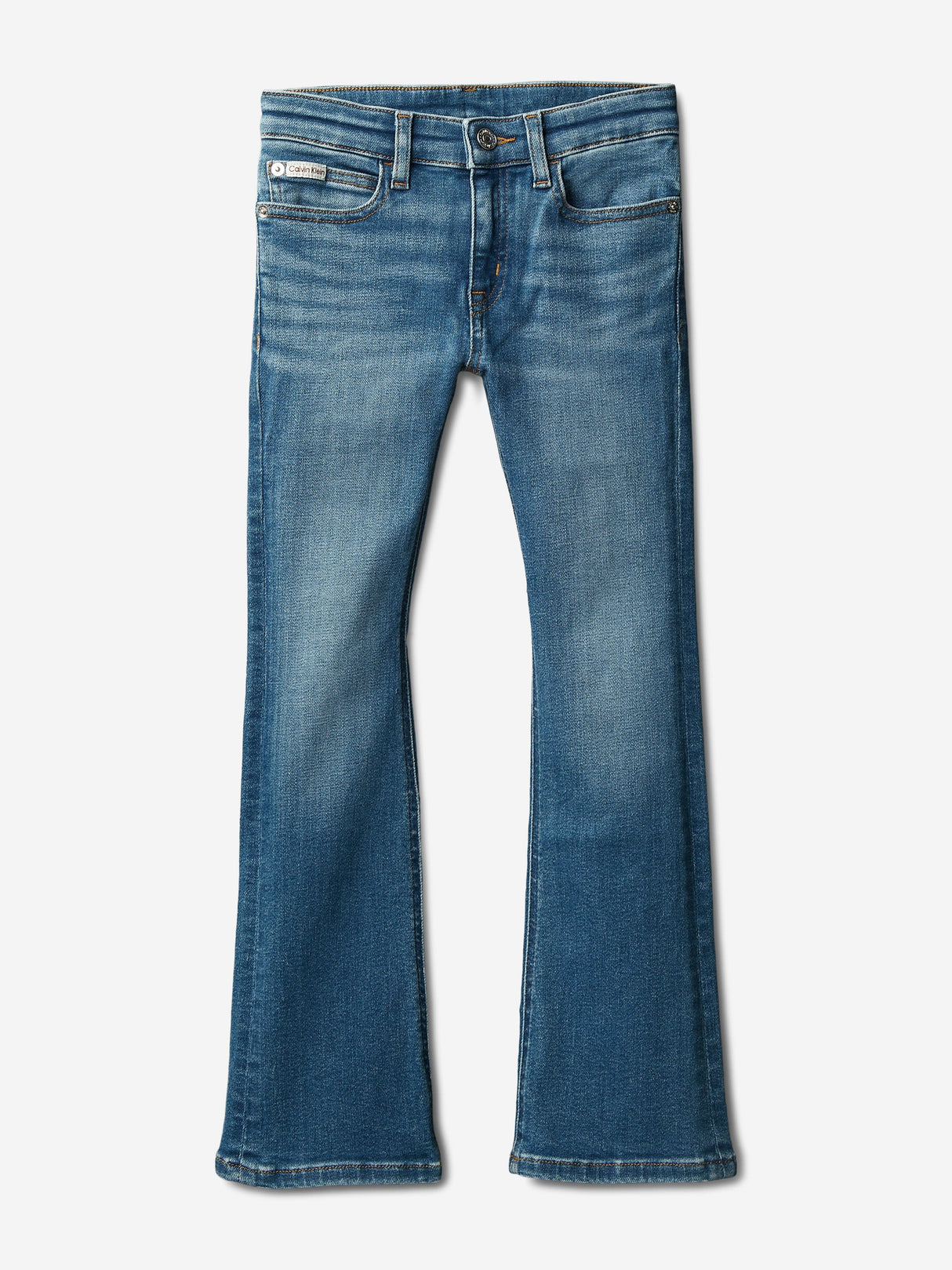 Calvin Klein Girls Mr Flare Essential Jeans in Blue