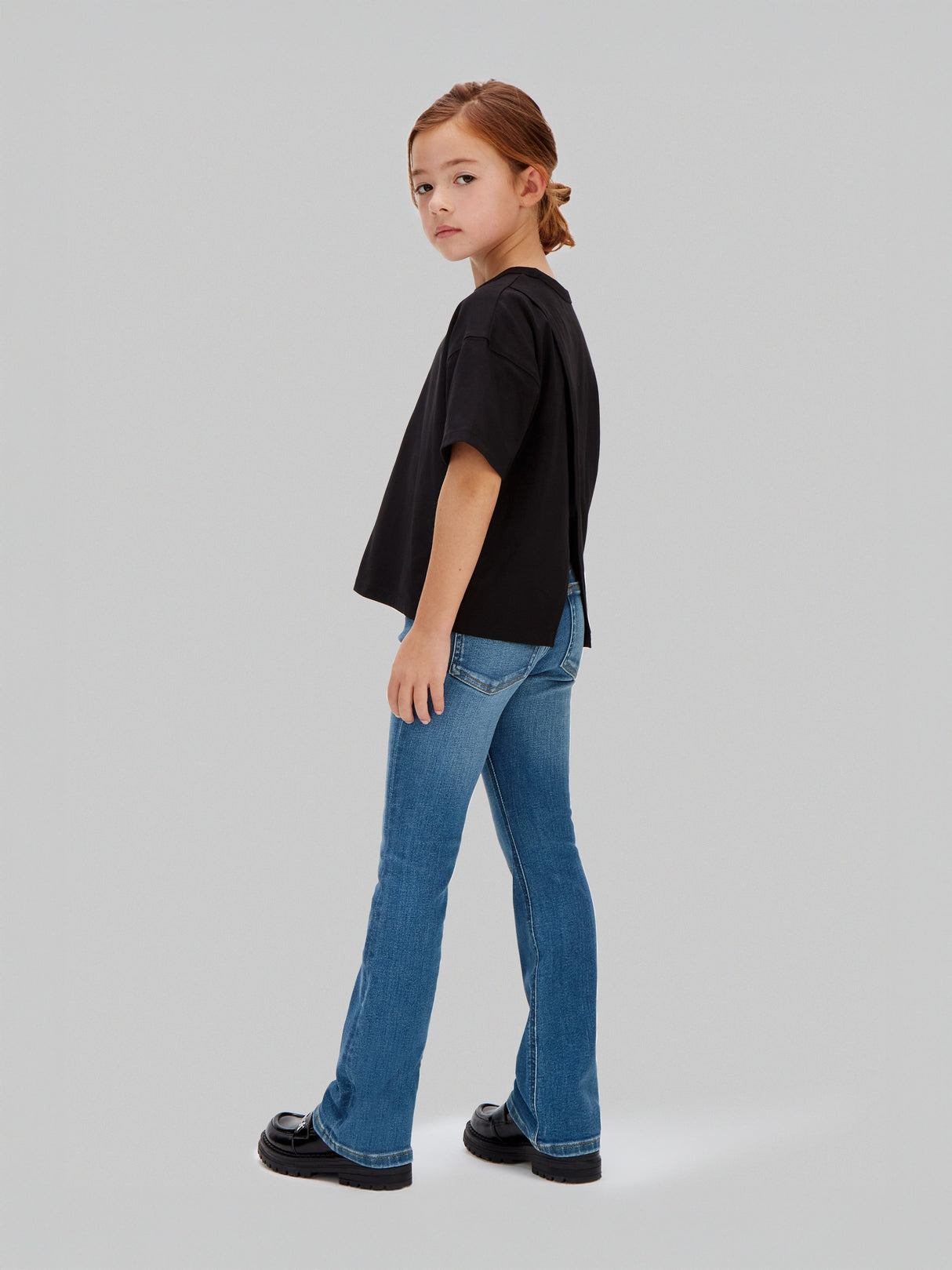 Calvin Klein Girls Mr Flare Essential Jeans in Blue