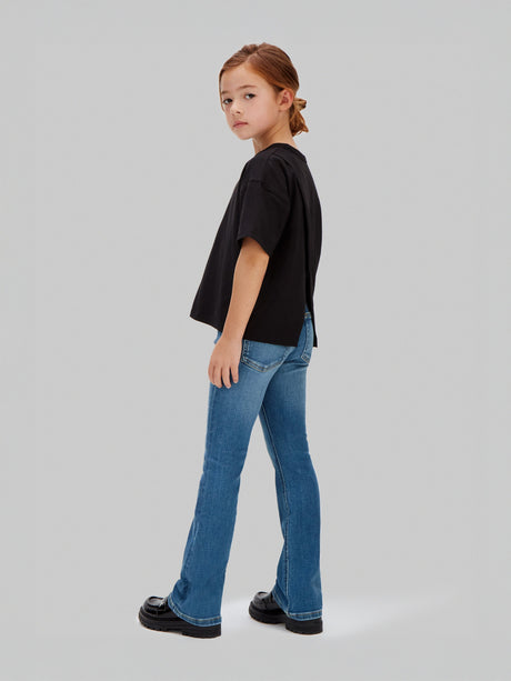 Calvin Klein Girls Mr Flare Essential Jeans in Blue