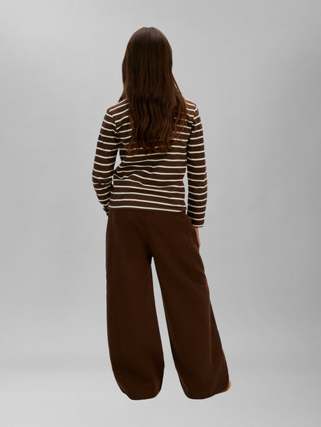 Calvin Klein Girls Signature Wide Leg Joggers in Brown