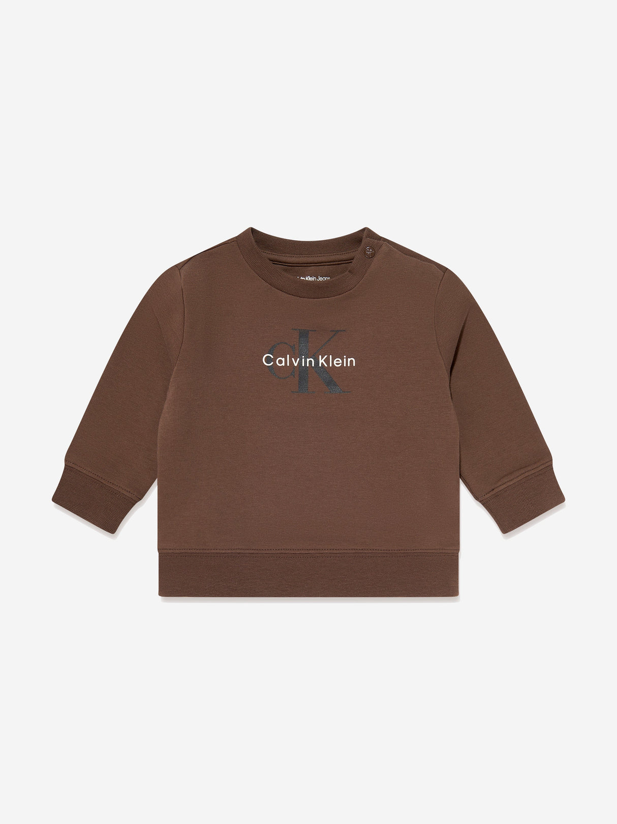 Calvin Klein Baby Monogram Tracksuit Gift Set in Brown