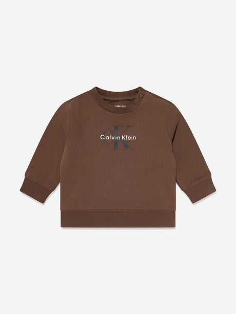 Calvin Klein Baby Monogram Tracksuit Gift Set in Brown