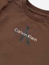 Calvin Klein Baby Monogram Tracksuit Gift Set in Brown