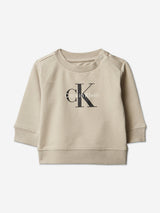 Calvin Klein Baby Monogram Tracksuit Gift Set in Beige