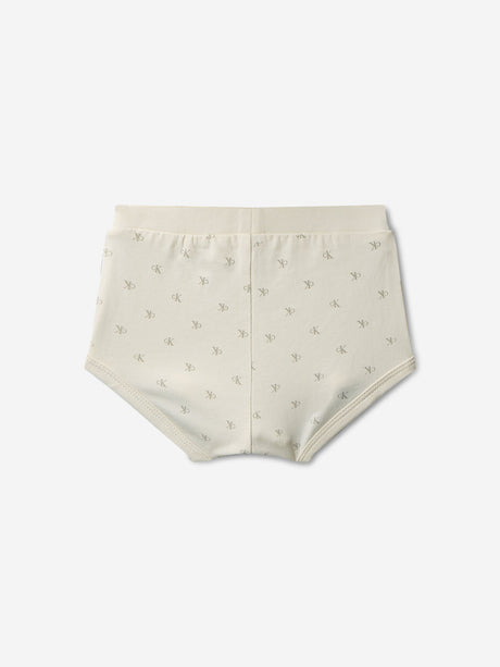 Calvin Klein Baby Girls CK AOP Dress in Ivory