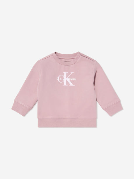 Calvin Klein Baby Girls Monogram Tracksuit in Pink