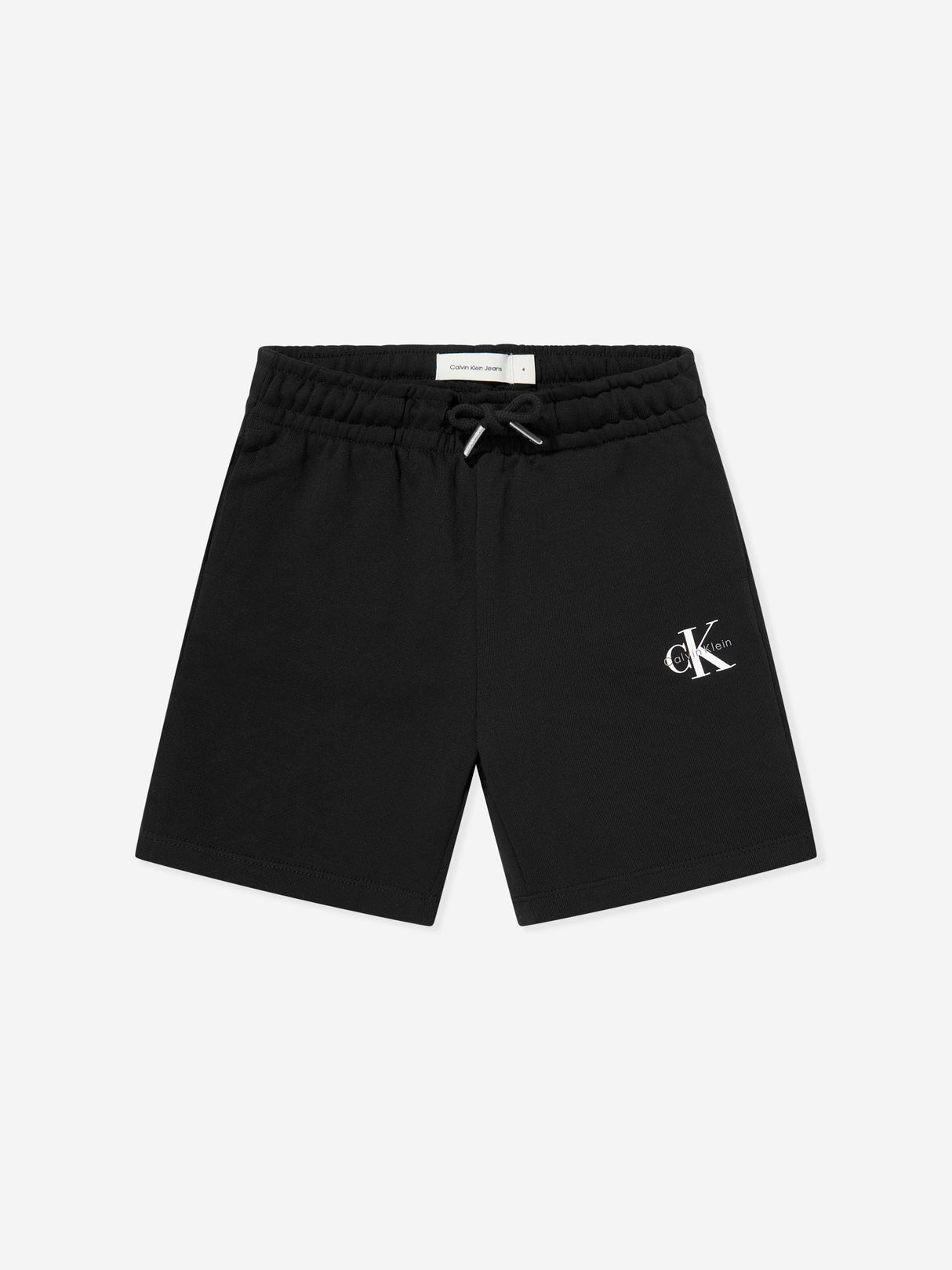 Calvin Klein Kids Monogram Relaxed Shorts in Black