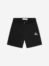 Calvin Klein Kids Monogram Relaxed Shorts in Black