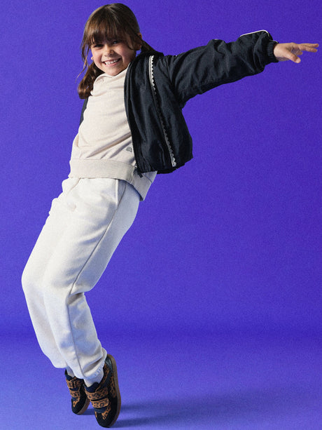 Clarks Girls Disco Vibe Trainers in Brown (Wide Fit)