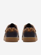 Clarks Girls Disco Vibe Trainers in Brown (Wide Fit)