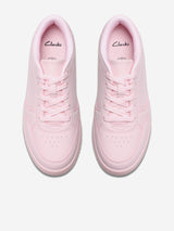 Clarks Girls Barley Step Trainers in Pink (Wide Fit)