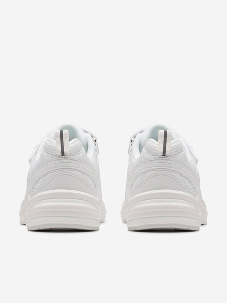 Clarks Kids Crafton Move Trainers in White (Wide Fit)
