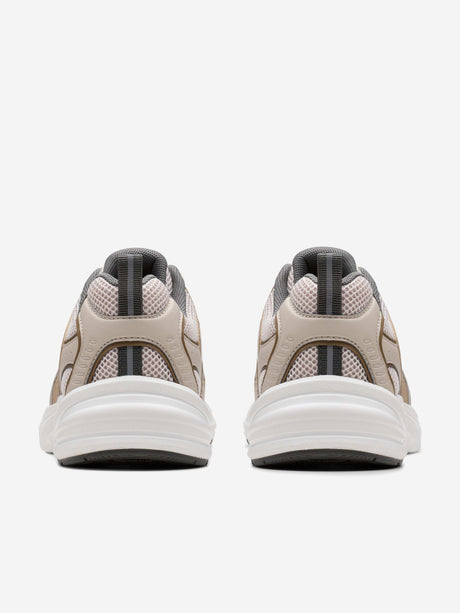 Clarks Kids Crafton Move Trainers in Beige (Wide Fit)