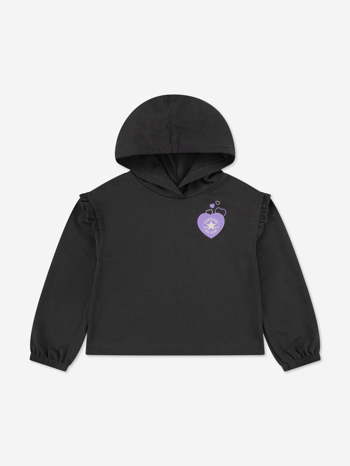 Converse Girls Hoodie and Heart Leggings Set in Grey