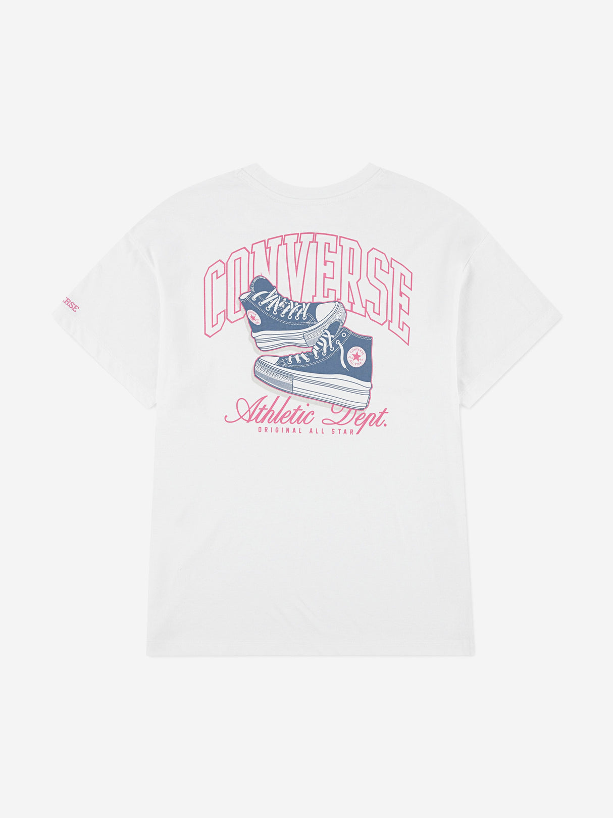Converse Girls Chuck Taylor Boyfriend T-Shirt in White