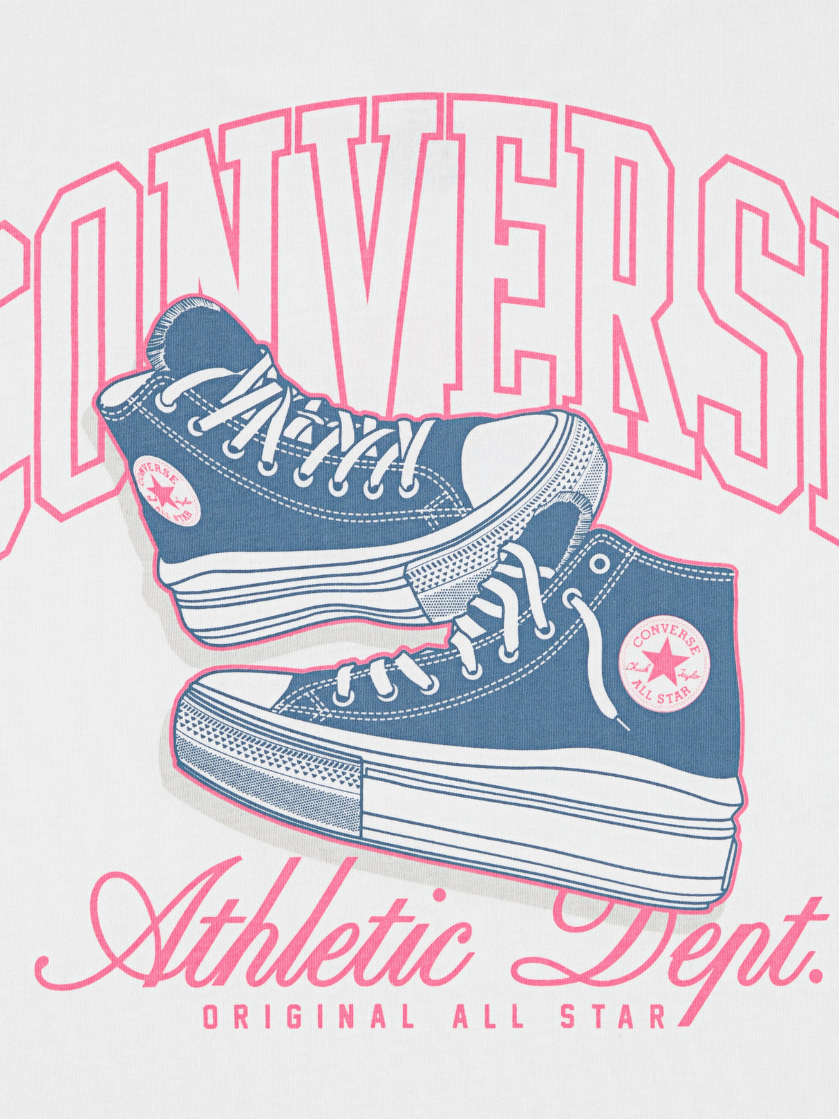 Converse Girls Chuck Taylor Boyfriend T-Shirt in White