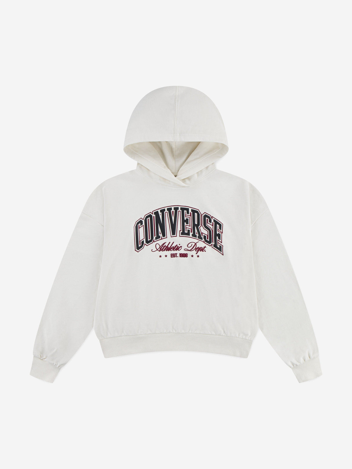 Converse Girls Relaxed Graphic Hoodie in Ivory