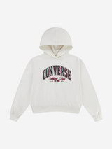 Converse Girls Relaxed Graphic Hoodie in Ivory