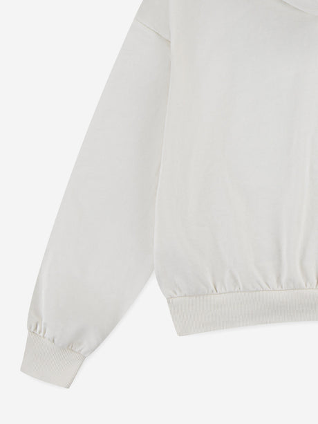 Converse Girls Relaxed Graphic Hoodie in Ivory