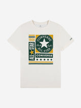 Converse Boys CTP Block Logo T-Shirt in Ivory