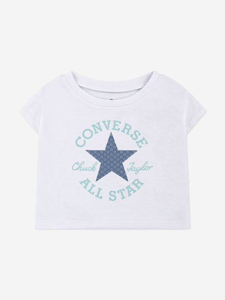 Converse Girls Boxy T-Shirt and Shorts Set in Blue
