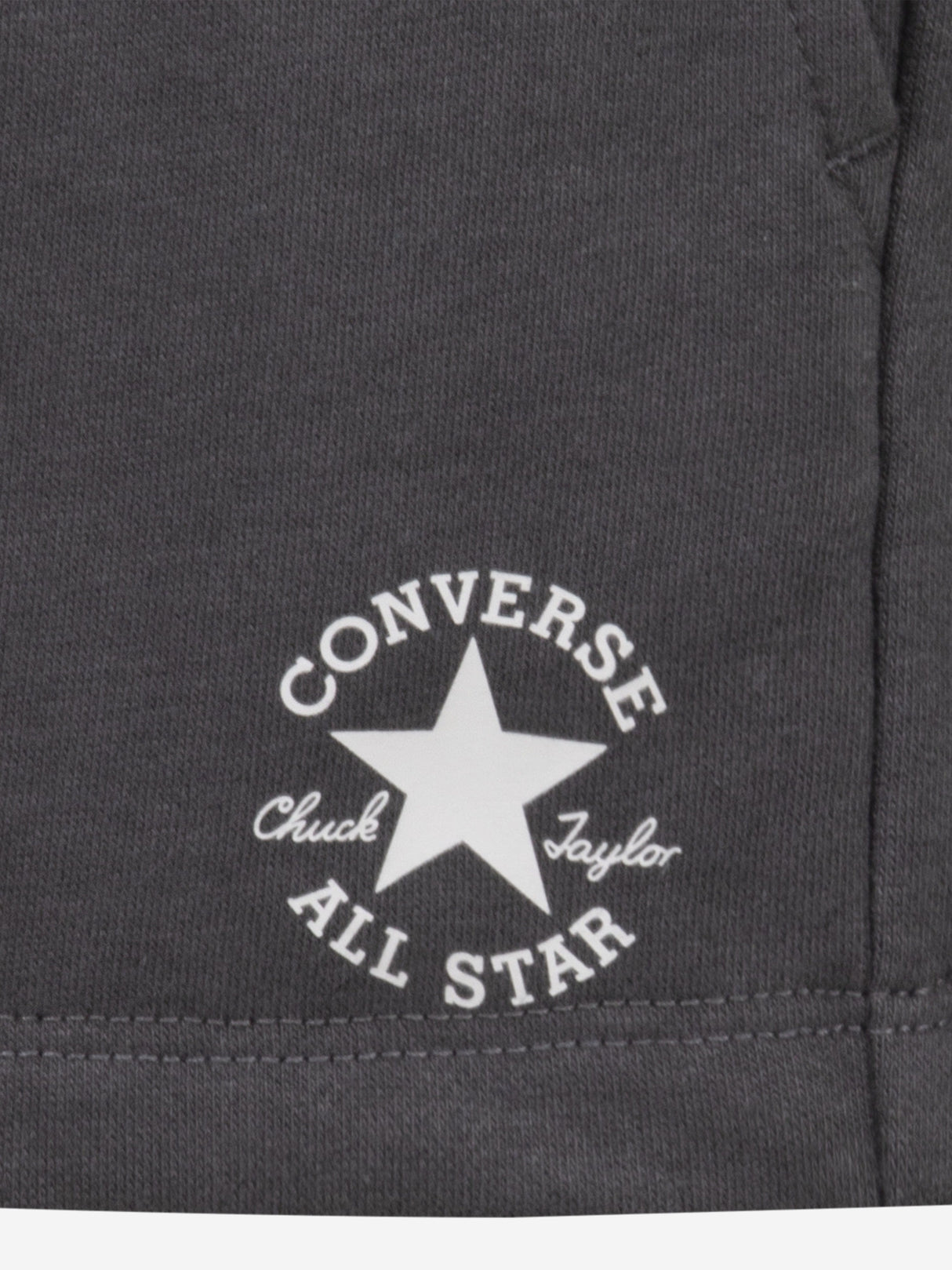 Converse Girls Boxy T-Shirt and Shorts Set in Grey