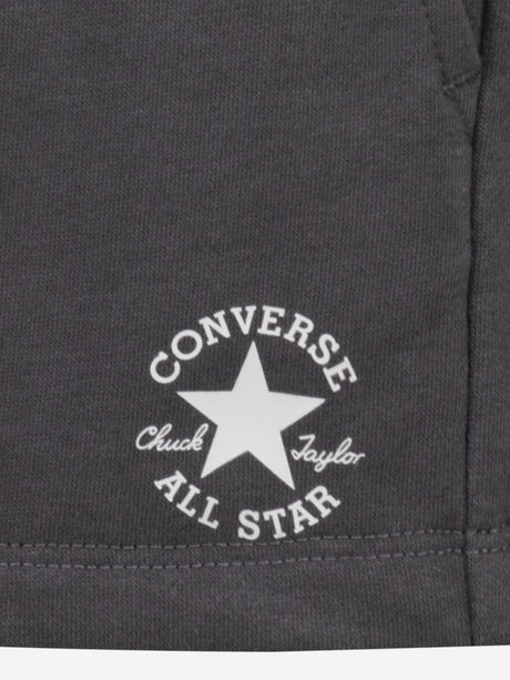 Converse Girls Boxy T-Shirt and Shorts Set in Grey