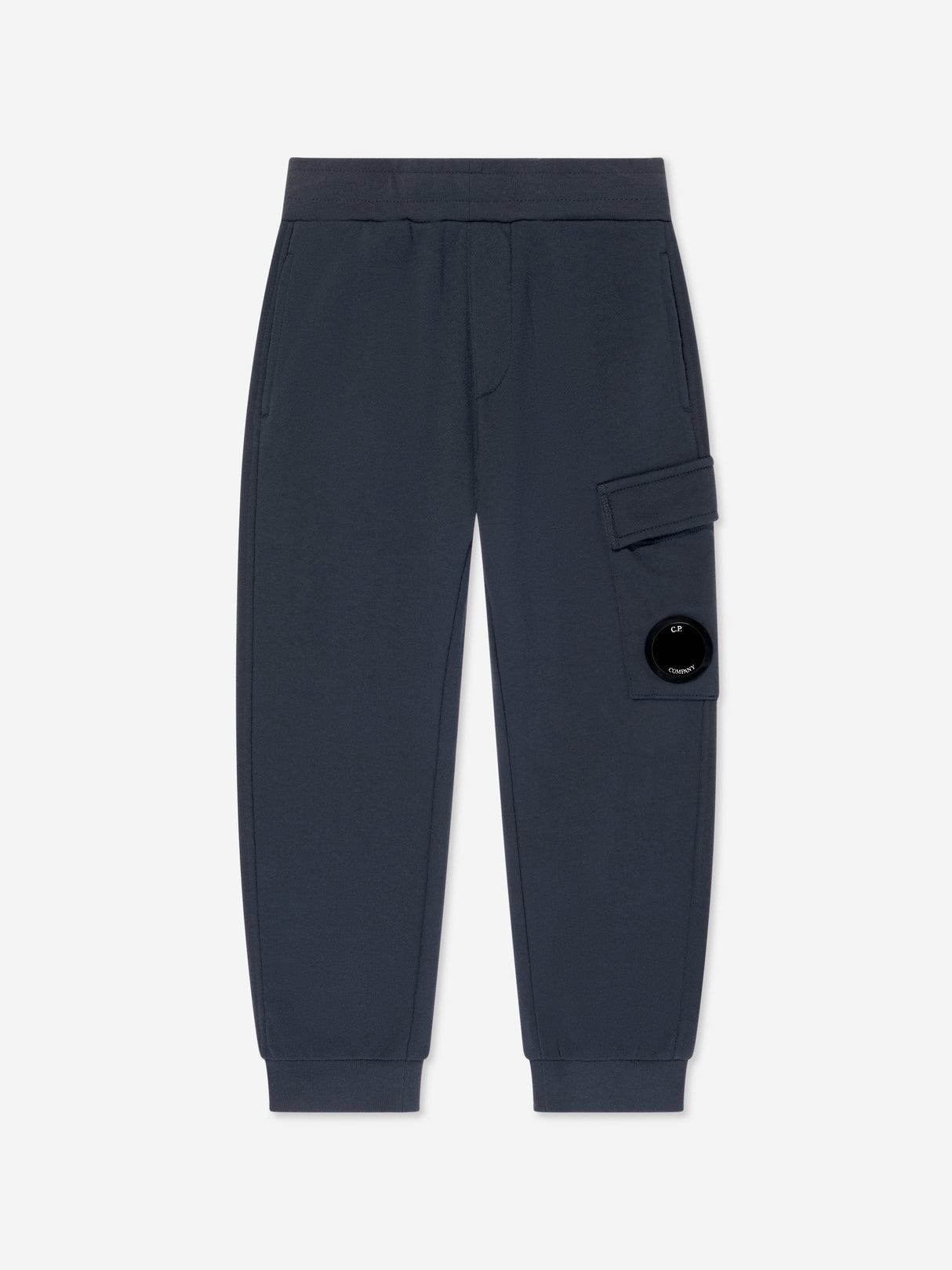 C.P. Company Boys Cargo Lens Joggers in Navy