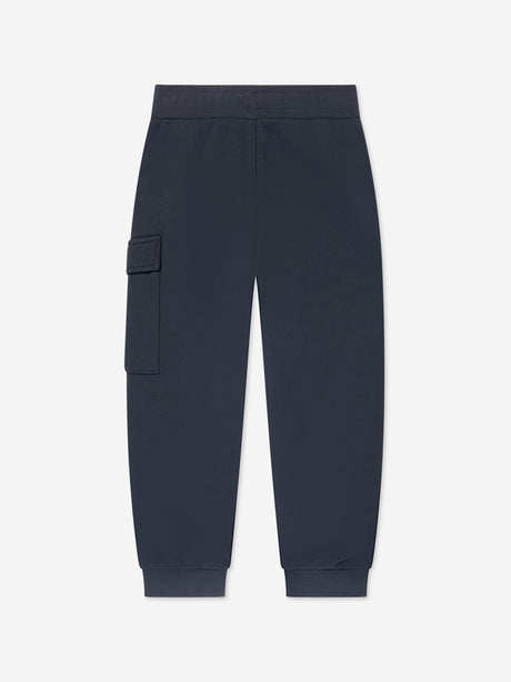 C.P. Company Boys Cargo Lens Joggers in Navy