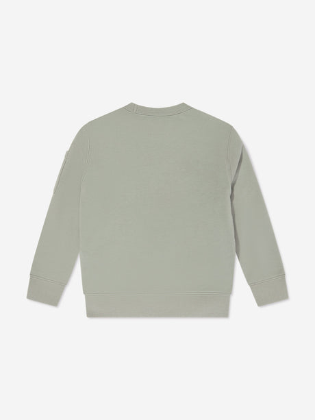 C.P. Company Boys Logo Sweatshirt in Green
