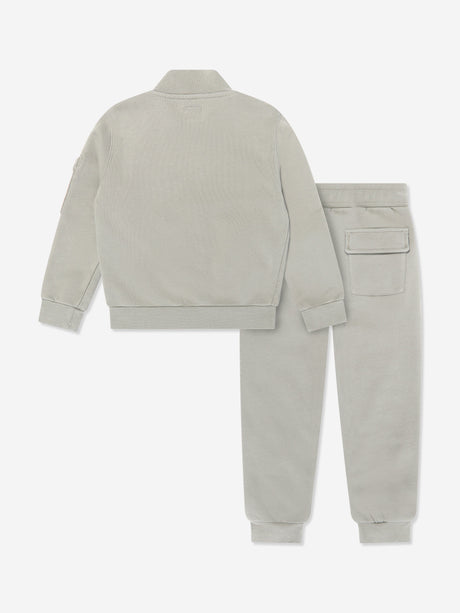 C.P. Company Boys Logo Tracksuit in Grey