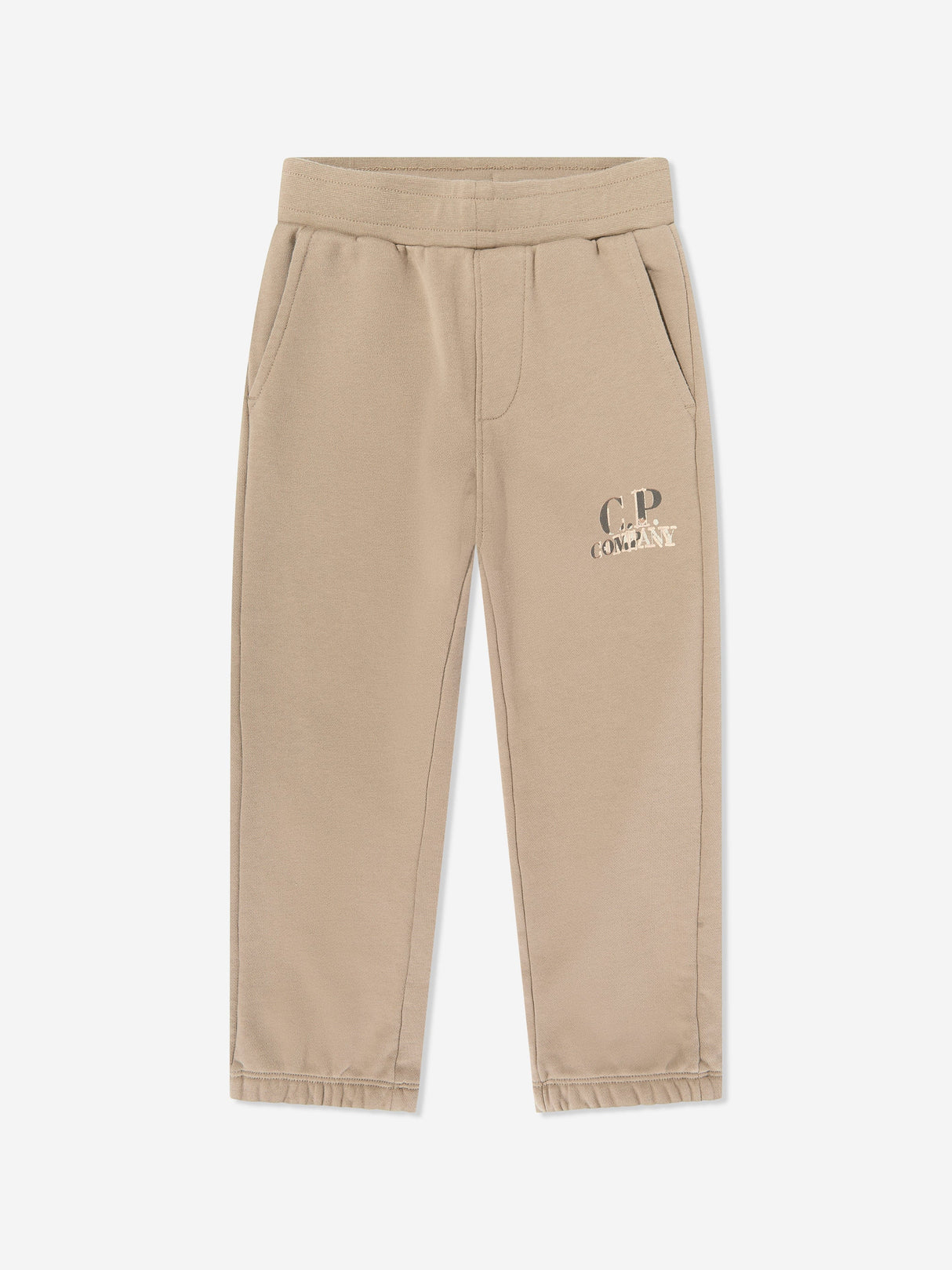 C.P. Company Boys Logo Tracksuit in Beige
