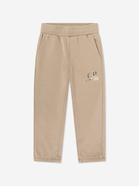 C.P. Company Boys Logo Tracksuit in Beige